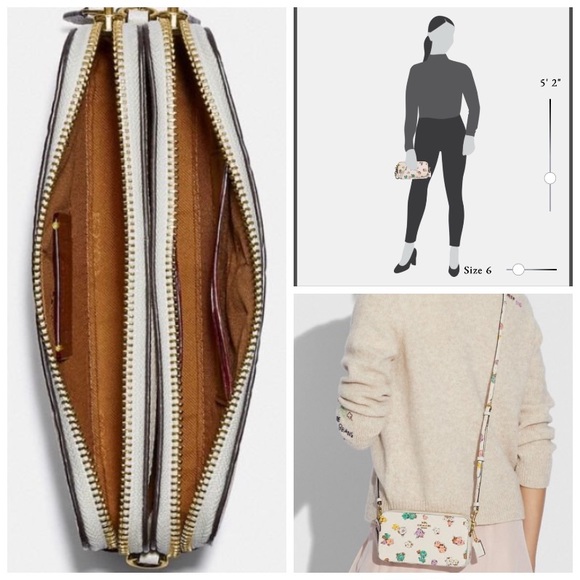 COACH Floral Kira Print Crossbody Wristlet - Picture 15 of 15